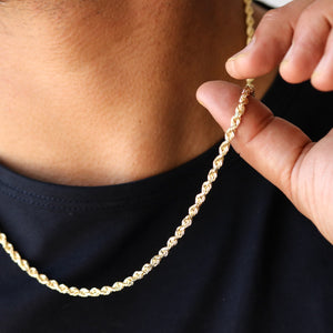 Gold Rope Chain - 2mm