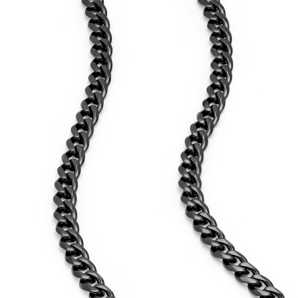 Black Curb Chain - 2.4mm