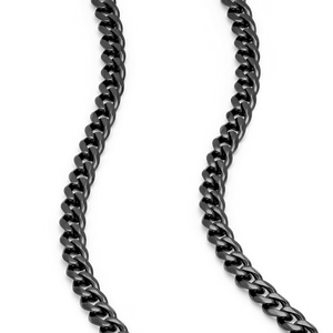 Black Curb Chain - 2.4mm