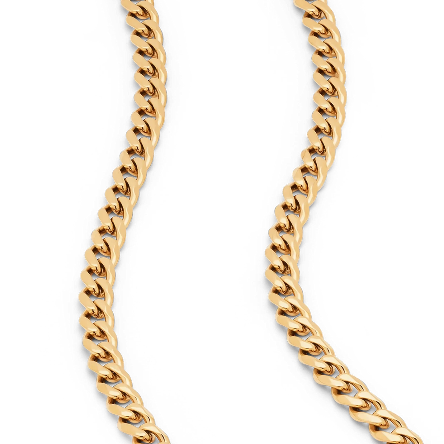 Gold Curb Chain - 2.4mm