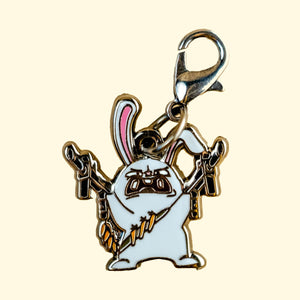 Bad Bunny Keychain in Black