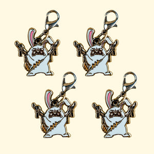 Bad Bunny Keychain in Black