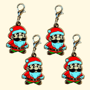 Santa Bro Keychain in Black