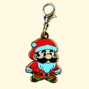 Santa Bro Keychain in Black