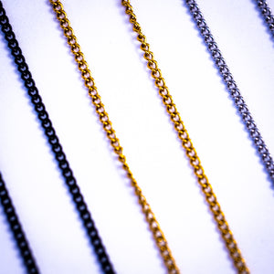 Silver Curb Chain - 2mm