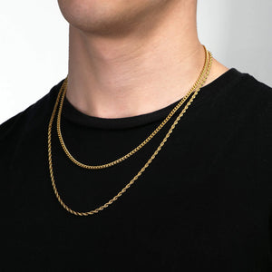 Gold Rope Chain - 2mm