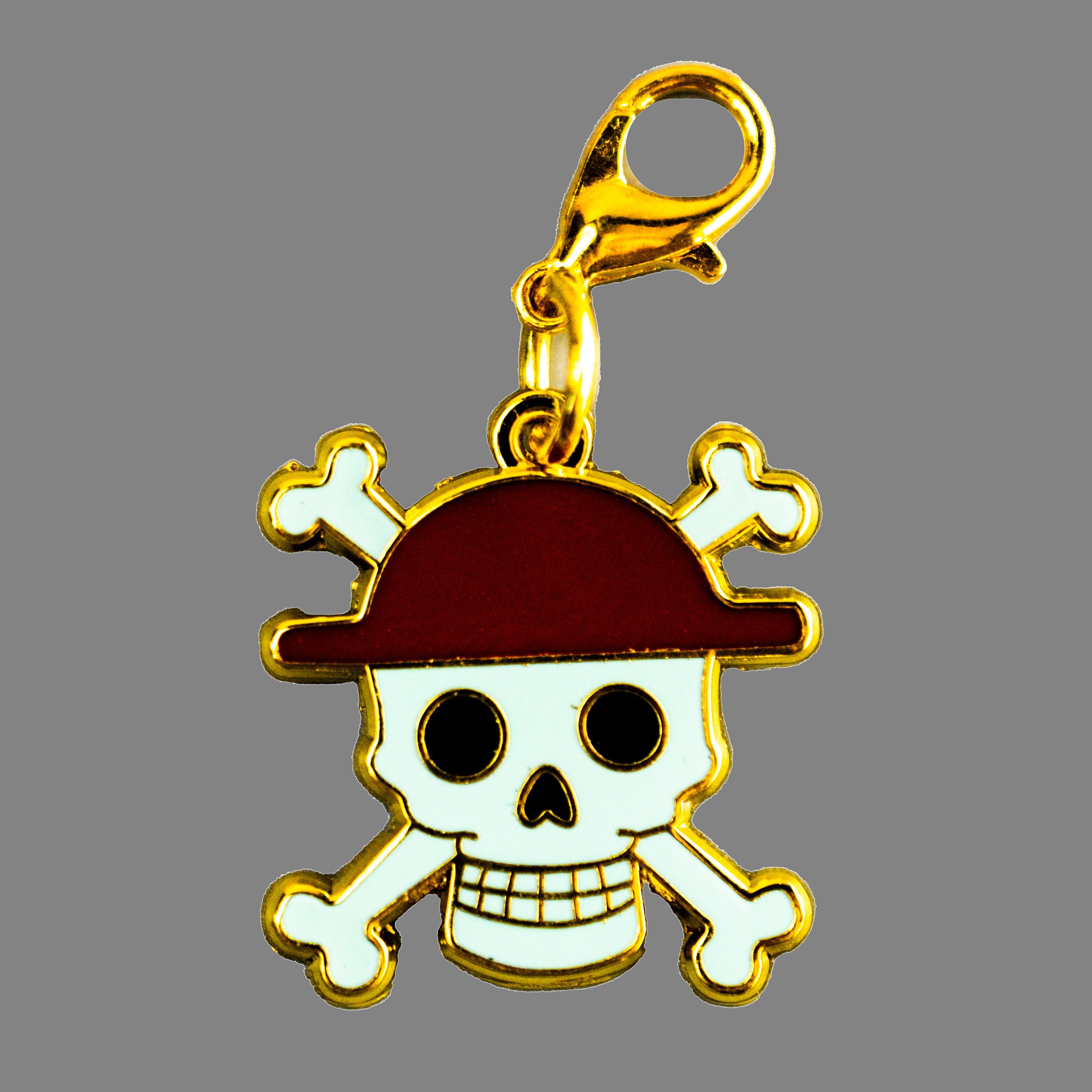 Jolly Pirate Keychain in Gold